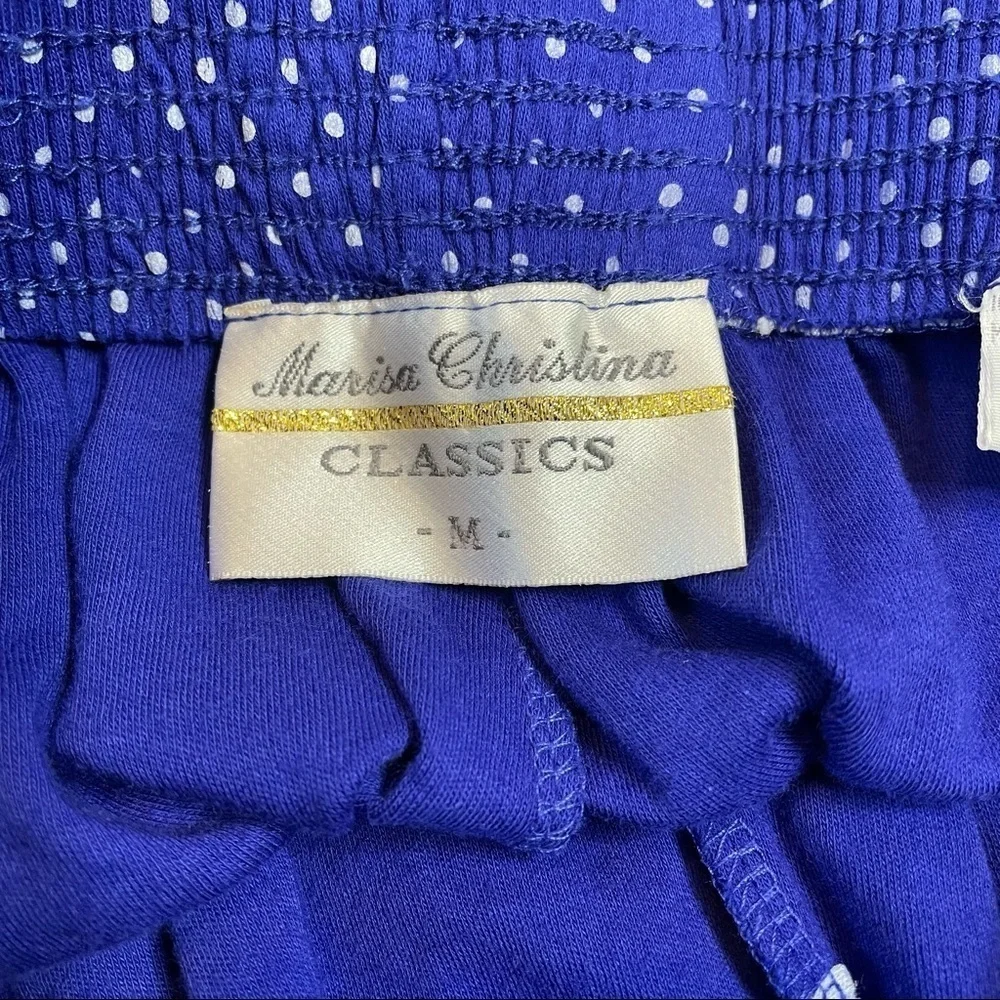 VINTAGE 80s-90s Marisa Christina‎ Mom Shorts Culottes Polka Dot Medium Pull On